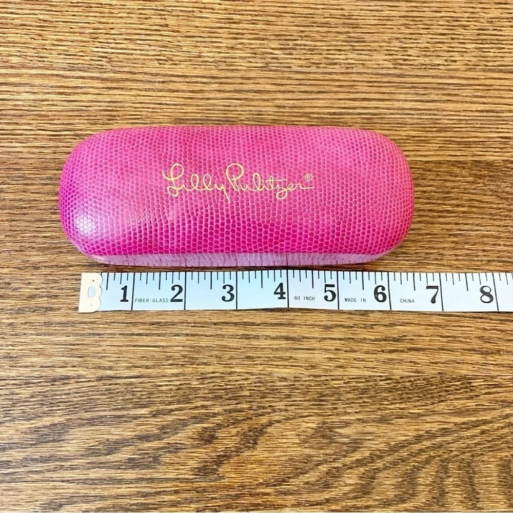 Lily Pulitzer | Pink Reptile Print Sunglasses case “ONLY”